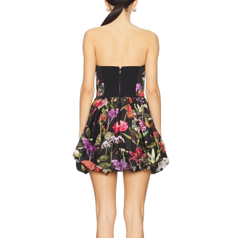 ASHA STRUCTURED BUBBLE HEM MINI DRESS - Picture 5 of 8